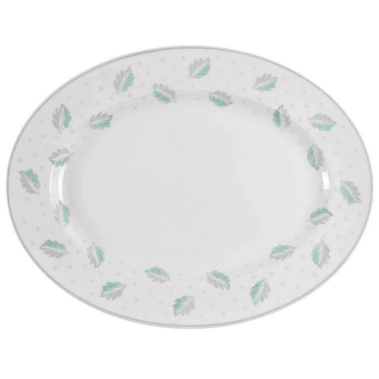 Falling Leaves 15" Oval Serving Platter
