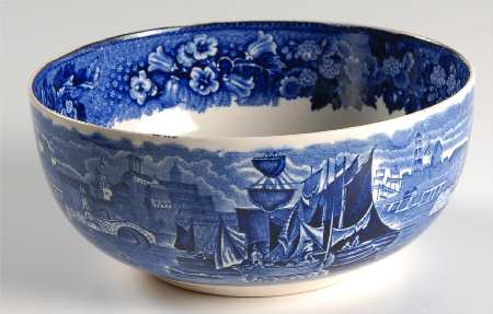 Ferrara Blue (No Trim) Cranberry Bowl