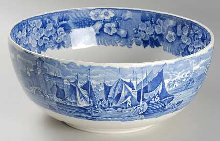 Ferrara Blue (No Trim) 10" Large Salad Serving Bowl