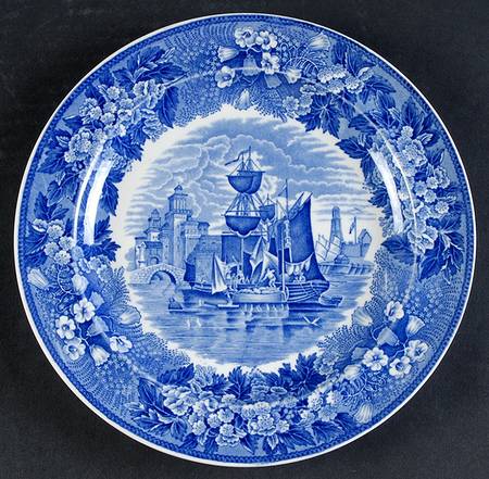 Ferrara Blue (No Trim) Salad Plate