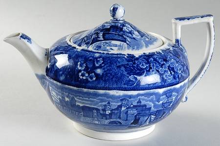 Ferrara Blue (No Trim) Small Teapot & Lid