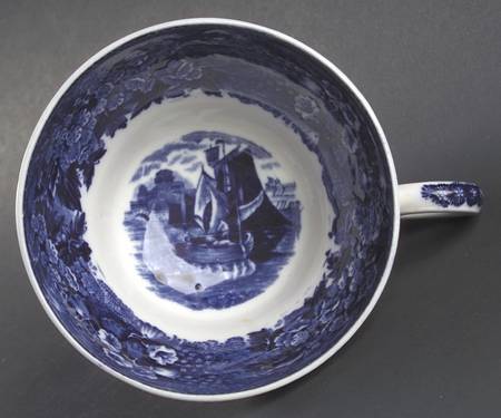 Ferrara Blue (No Trim) Footed Cup