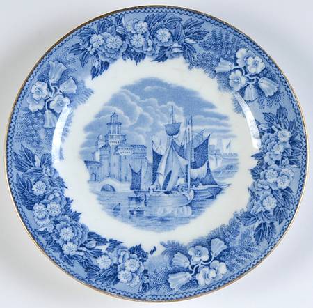 Ferrara Blue (Gold Trim) Bread & Butter Plate