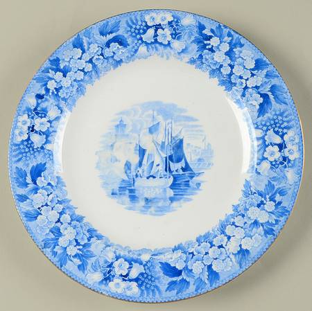 Ferrara Blue (Gold Trim) Salad Plate
