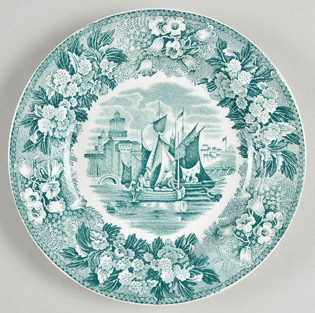 Ferrara Green (No Trim) Bread & Butter Plate