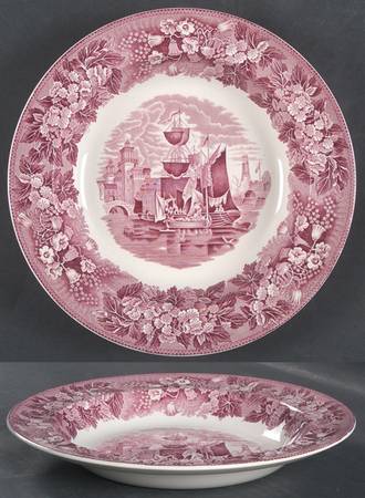 Ferrara Plum (No Trim) Rim Soup Bowl