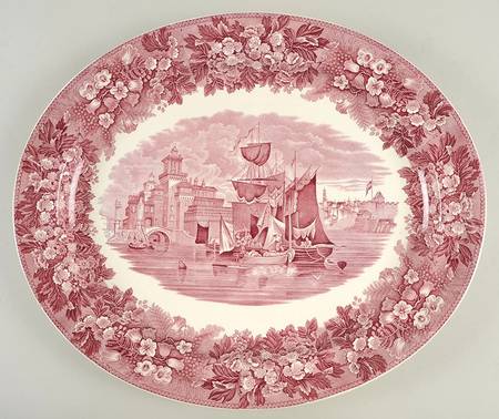 Ferrara Plum (No Trim) 16" Oval Serving Platter