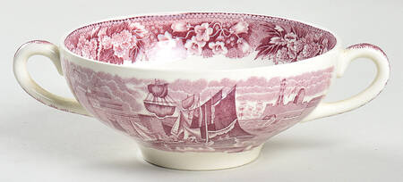 Ferrara Plum (No Trim) Flat Cream Soup Bowl