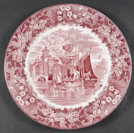 Ferrara Plum (No Trim) 12" Chop Plate (Round Platter)