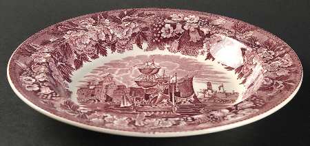 Ferrara Plum (No Trim) Large Rim Soup Bowl