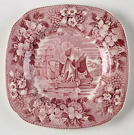 Ferrara Plum (No Trim) Square Bread & Butter Plate
