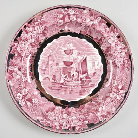Ferrara Plum (Silver Lustre) Salad Plate