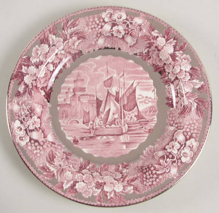 Ferrara Plum (Silver Lustre) Bread & Butter Plate