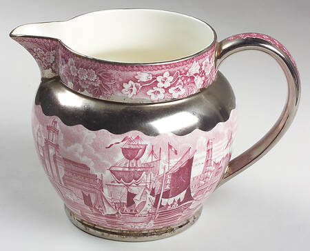 Ferrara Plum (Silver Lustre) 16 Oz Pitcher
