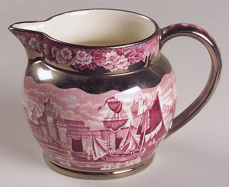 Ferrara Plum (Silver Lustre) Mini Creamer
