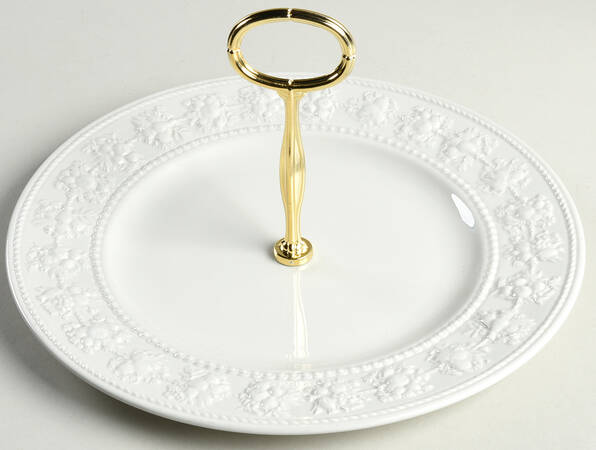 Festivity Round Serving Plate with Center Handle (Dp) Hc