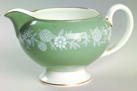 Fieldfare Green Leigh Shape Creamer