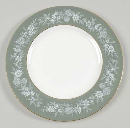 Fieldfare Green Luncheon Plate