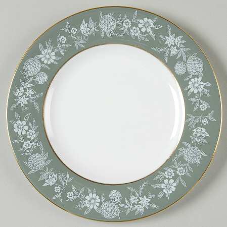 Fieldfare Green Bread & Butter Plate