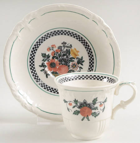 Flaxman Footed Demitasse Cup & Saucer Set