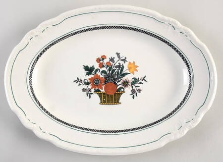 Flaxman 13" Oval Serving Platter