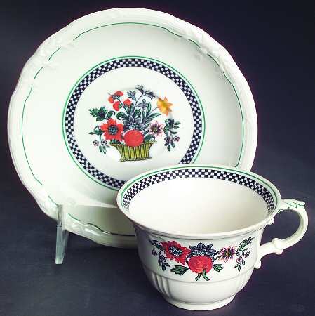 Flaxman Flat Cup & Saucer Set