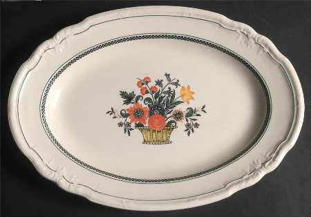 Flaxman 14" Oval Serving Platter