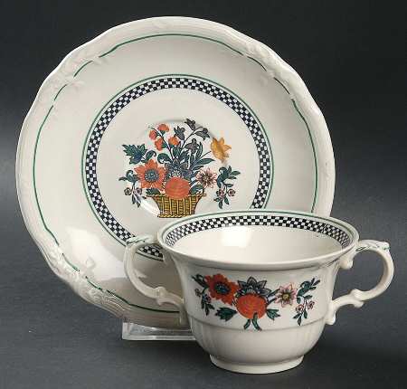 Flaxman Flat Bouillon Cup & Saucer