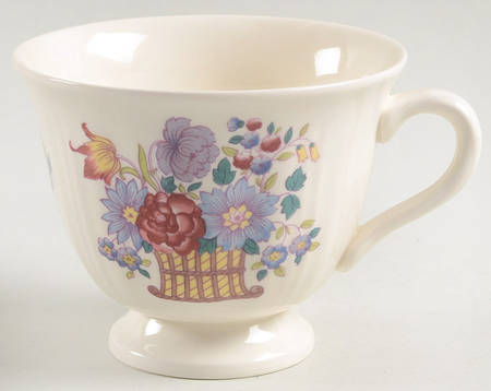 Floral Basket Footed Cup