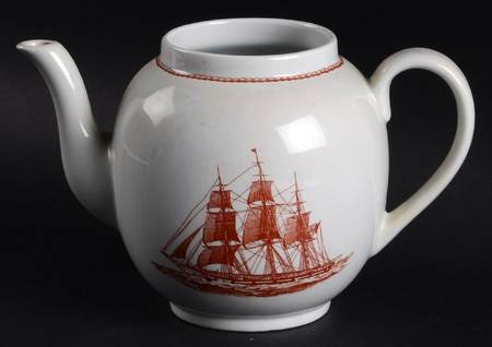 Flying Cloud Rust Teapot No Lid