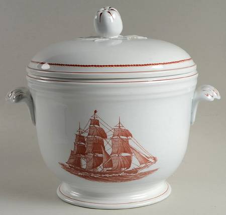 Flying Cloud Rust Ice Bucket & Lid