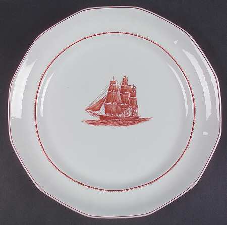 Flying Cloud Rust 12" Chop Plate (Round Platter) by Wedgwood