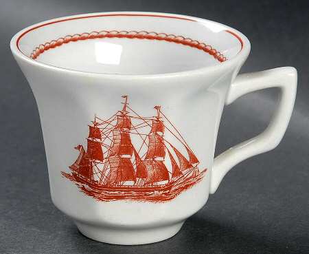 Flying Cloud Rust Flat Demitasse Cup