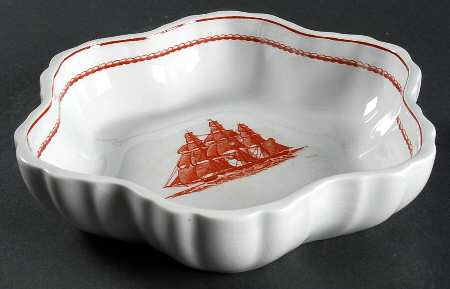 Flying Cloud Rust Small Melon Bowl