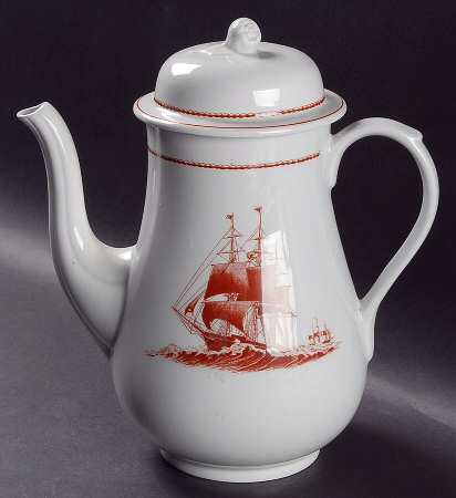 Flying Cloud Rust Coffee Pot & Lid