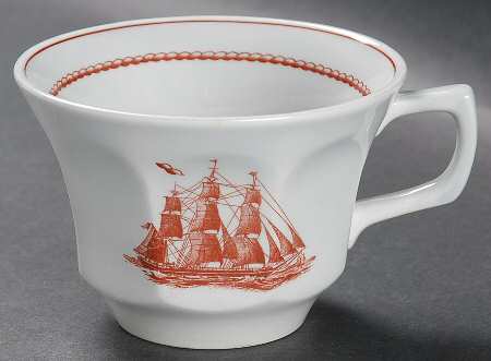 Flying Cloud Rust Flat Cup