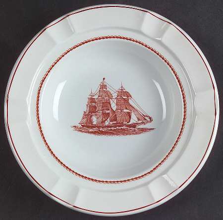 Flying Cloud Rust Large Ashtray by Wedgwood