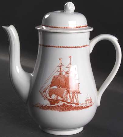 Flying Cloud Rust Small Coffee Pot & Lid