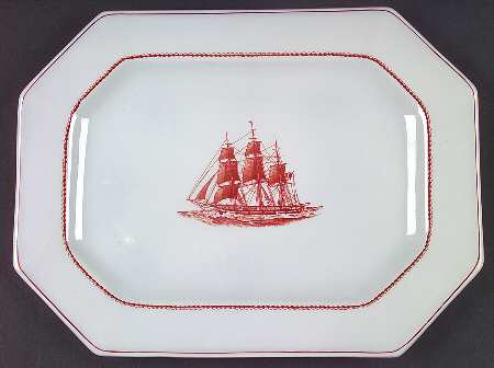 Flying Cloud Rust 11" Oval Serving Platter by Wedgwood