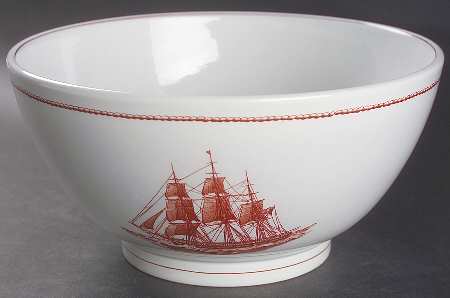Flying Cloud Rust 8" Footed Bowl
