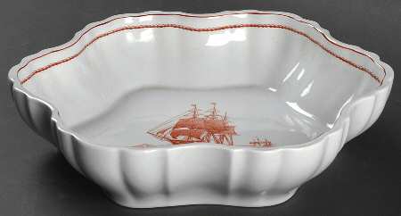 Flying Cloud Rust 10" Melon Bowl