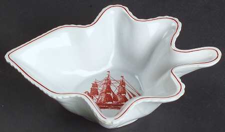 Flying Cloud Rust Leaf Shaped Dish by Wedgwood