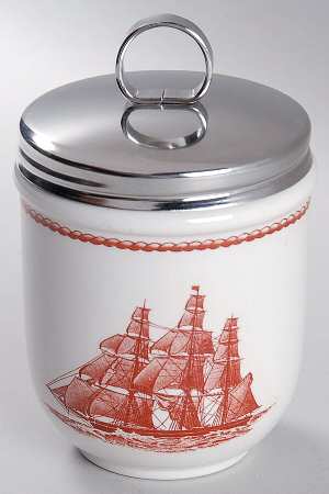 Flying Cloud Rust Double Egg Coddler & Lid by Wedgwood