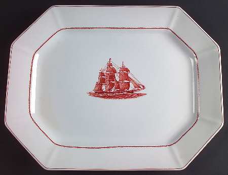 Flying Cloud Rust 16" Oval Serving Platter