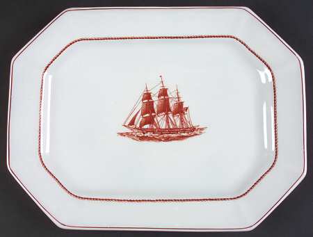 Flying Cloud Rust 12" Oval Serving Platter