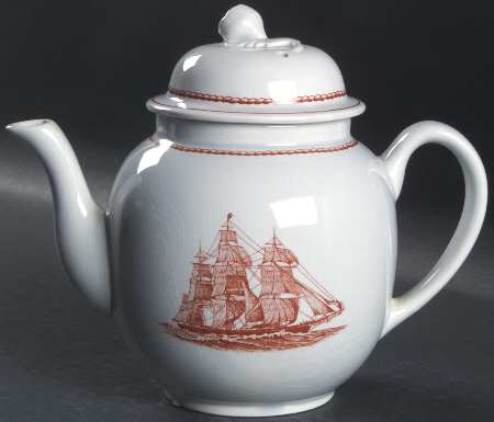 Flying Cloud Rust Small Teapot & Lid