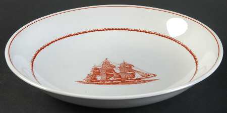 Flying Cloud Rust Coupe Soup Bowl
