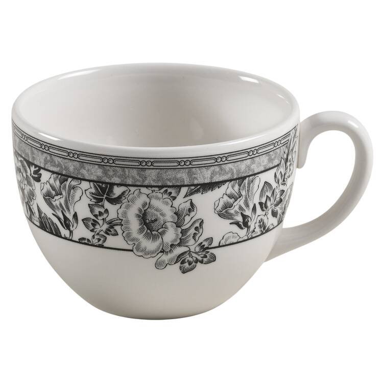 Fleur Damask Flat Cup