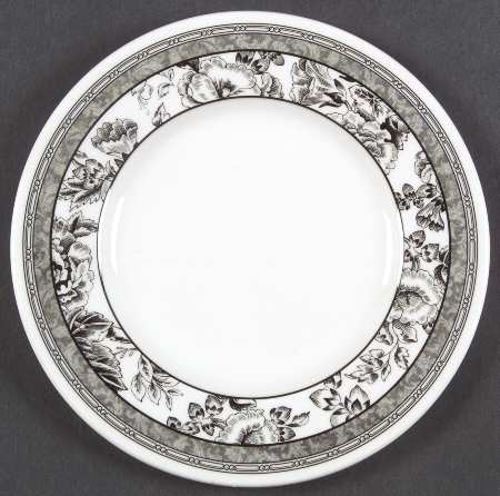 Fleur Damask Bread & Butter Plate
