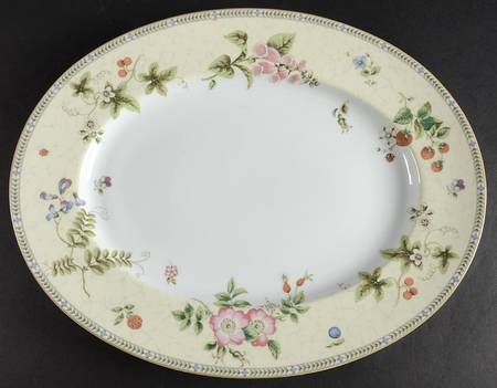 Fleur 14" Oval Serving Platter